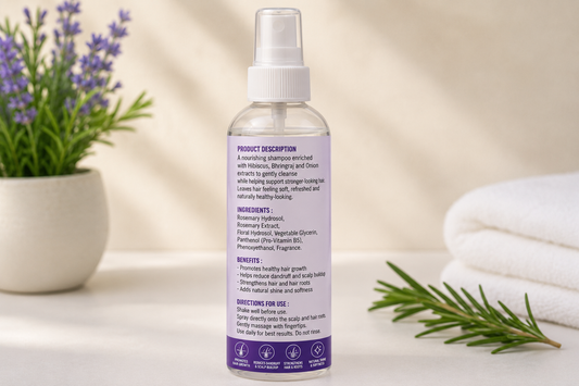 STASHO Rosemary Hair Spray | Refresh, Strengthen, Nourish & Grow