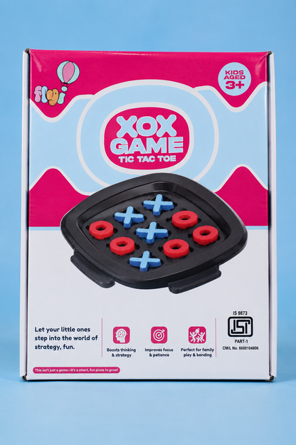 XOX Tic Tac Toe Game – 2-in-1 Memory Chess & Strategy Board Game for Kids (3+ Years)