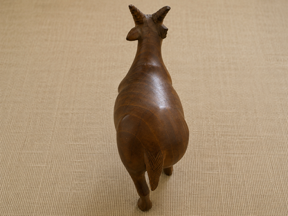 Handcrafted Wooden Antelope Sculpture – Made from Wood Sourced from Kumily