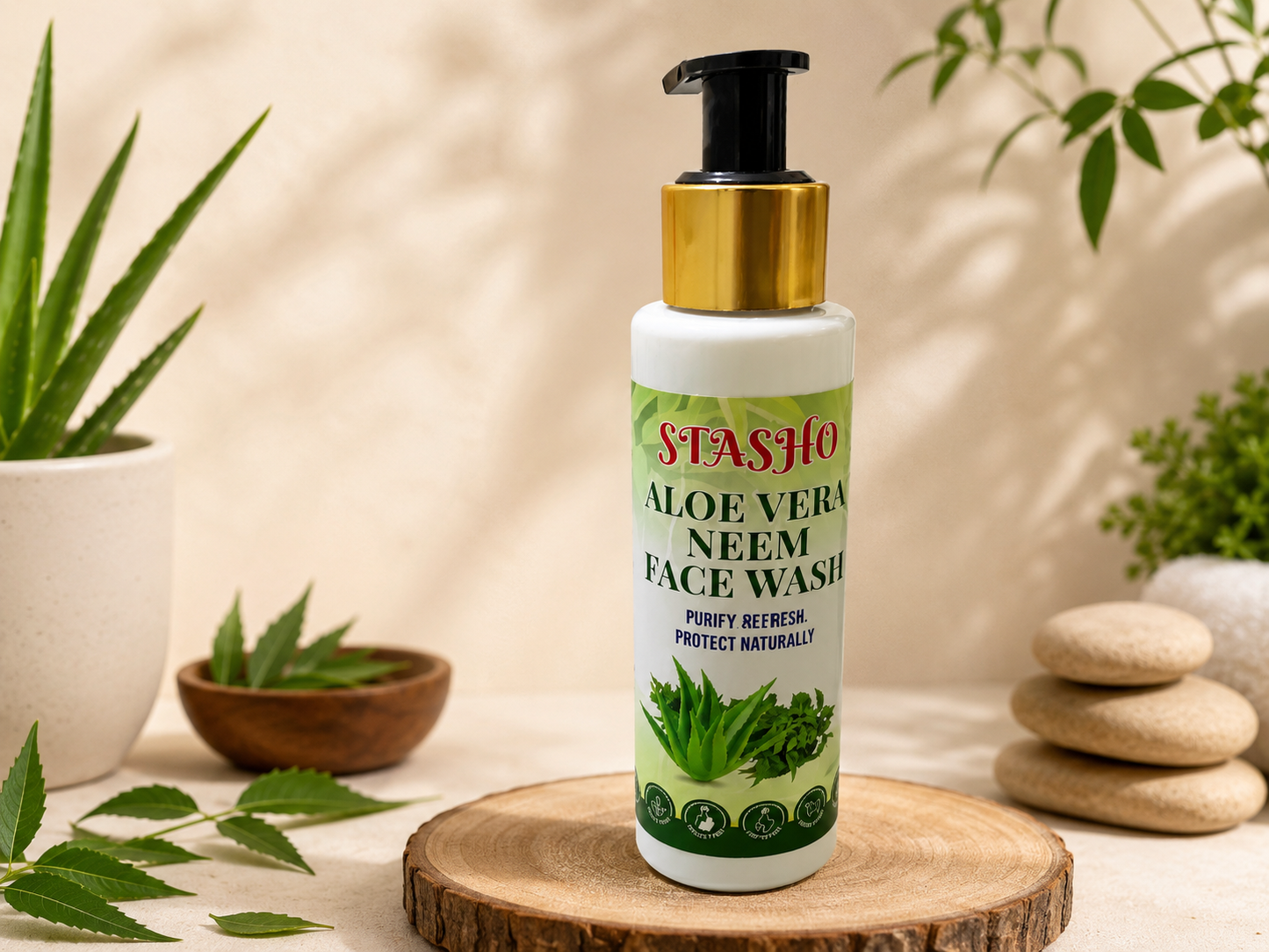 STASHO Aloe Vera & Neem Face Wash