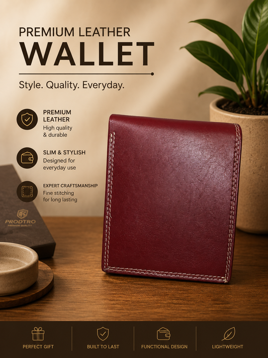 Premium Ambur Leather Wallet – Handcrafted Elegance for Everyday Use