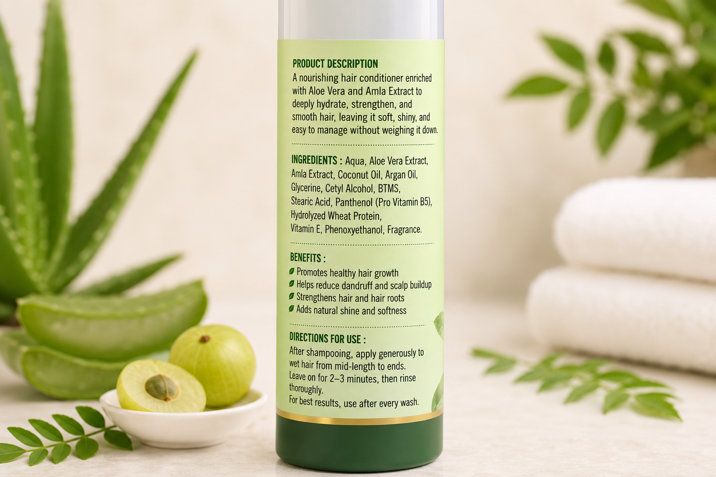 STASHO Amla & Aloe Vera Conditioner | Nourish, Strengthen & Shine Naturally