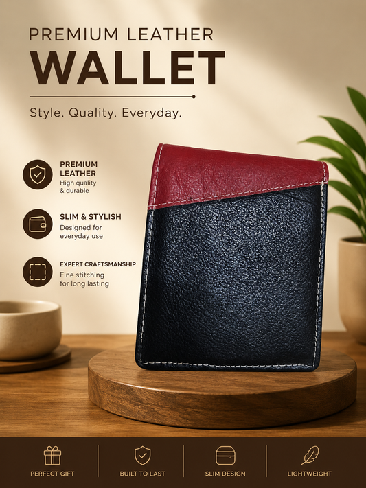 Classic Bi-Fold Leather Wallet