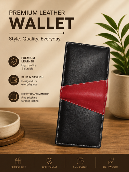 Classic Bi-Fold Leather Wallet