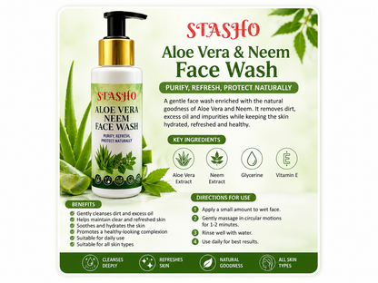 STASHO Aloe Vera & Neem Face Wash