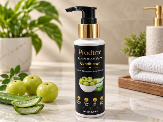 Prodtro Amla Aloe Vera Conditioner | Nourishing & Strengthening Conditioner for Soft, Smooth & Shiny Hair | 125 ml