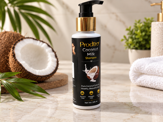 Prodtro Coconut Milk Shampoo | Nourishing & Strengthening Shampoo for Healthy, Smooth & Shiny Hair | 125 ml