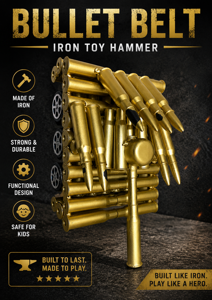 Iron Bullet Tank Toy – Handmade Metal Art Piece