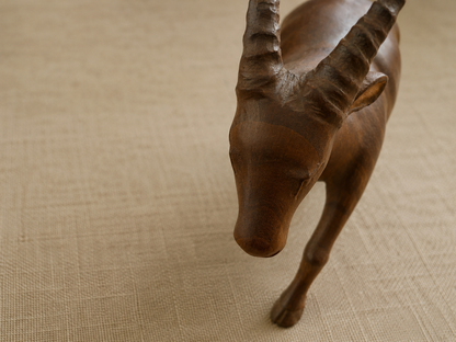 Handcrafted Wooden Antelope Sculpture – Made from Wood Sourced from Kumily