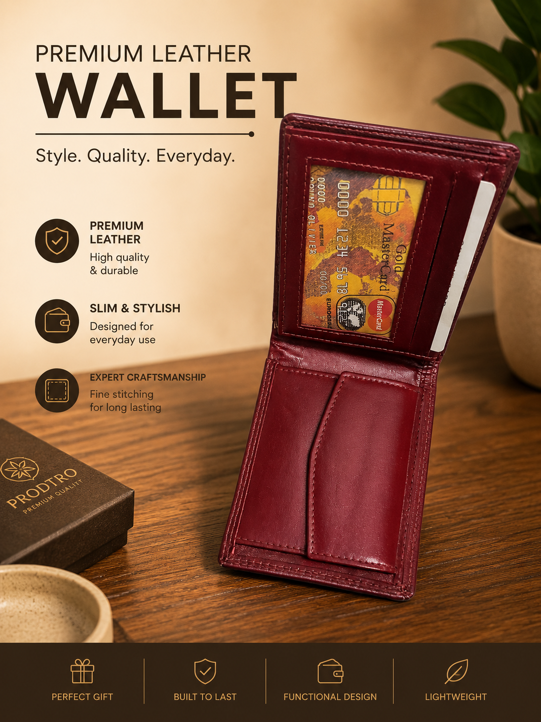 Premium Ambur Leather Wallet – Handcrafted Elegance for Everyday Use