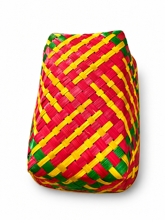 Handcrafted Bamboo Rectangular Basket | Eco-Friendly Multipurpose Storage & Gift Basket