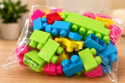 FLYI Toys 48-Piece Jumbo Building Blocks Set for Kids (3+ Years) | Colorful Educational Construction Toy